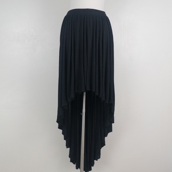 H&M High Low Black Maxi A-Line S Skirt - Picture 1 of 8